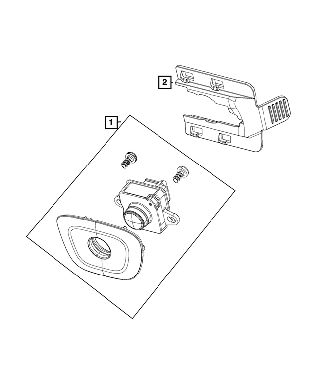5RC76HWLAG - Electrical: With Bezel Camera Assembly for Mopar Image