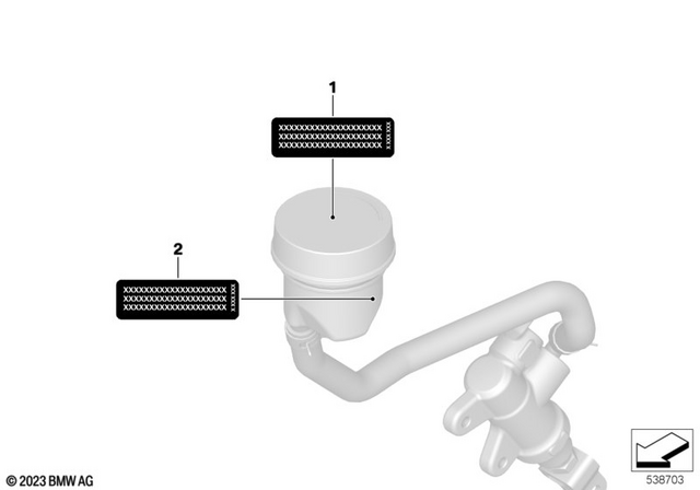 71247105955 - Parts and Accessories for Engine / Chassis: Sign Brake - Usa/40mm for BMW-Motorrad Image