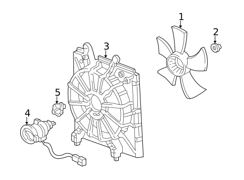 Cooling Fan for 2000 Honda Odyssey #0