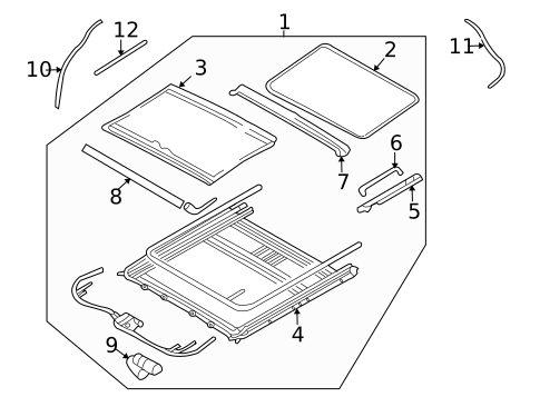 Sunroof for 2007 Hyundai Entourage #0