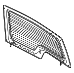 LR039435 - : Lift Gate Glass for Land-Rover Image