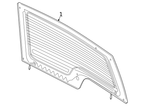 Glass - Lift Gate for 2013 Land Rover LR4 #0