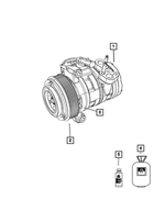 5114554AD - Air Conditioners and Heaters: Compressor Lubricant for Chrysler: 300 | Dodge: Challenger, Charger, Durango, Nitro, Ram 2500, Ram 3500 | Jeep: Cherokee, Gladiator, Grand Cherokee, Grand Cherokee L, Grand Cherokee WK, Liberty, Wrangler, Wrangler JK | Ram: 1500, 1500 Classic Image