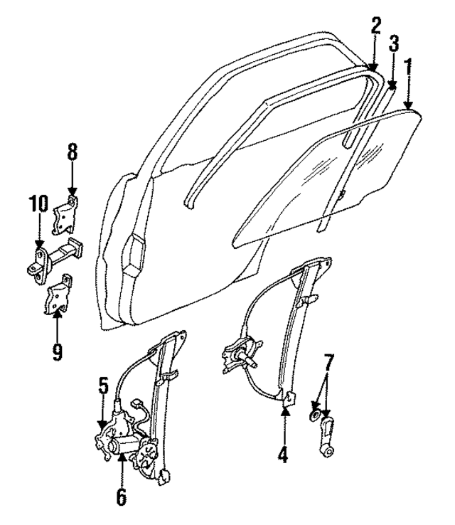 MB794127 - Body: Glass for Mopar Image