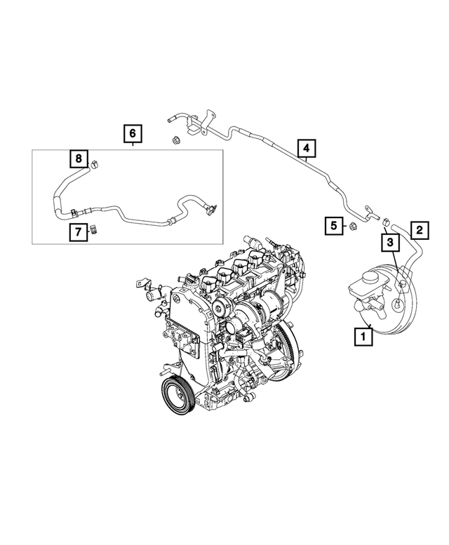 68332537AA - : Vacuum Tube for Mopar Image