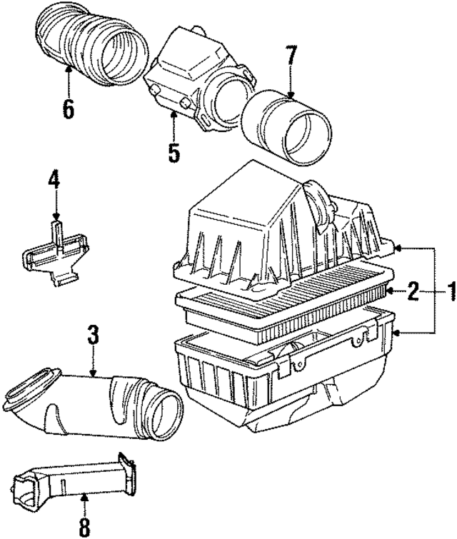13711718311 - Engine: Air Cleaner Assembly for BMW Image