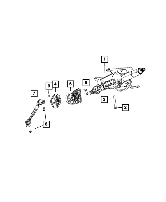 6510677AA - Steering: Hex Flange Head Screw for Mopar Image image