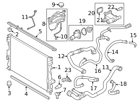 Radiator & Components for 2012 Land Rover Range Rover Evoque #0