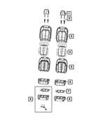 7GK61TX7AD - : Front Seat Cushion Cover, Left for Mopar Image