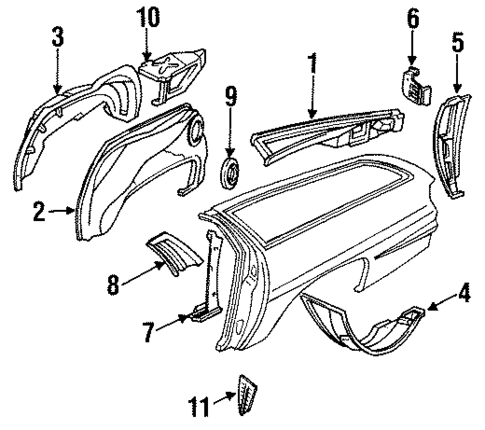 Inner Components for 1991 Oldsmobile Custom Cruiser #0