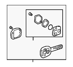 8907060B61 - : Keyless Entry Transmitter for Toyota: FJ Cruiser, Land Cruiser Image
