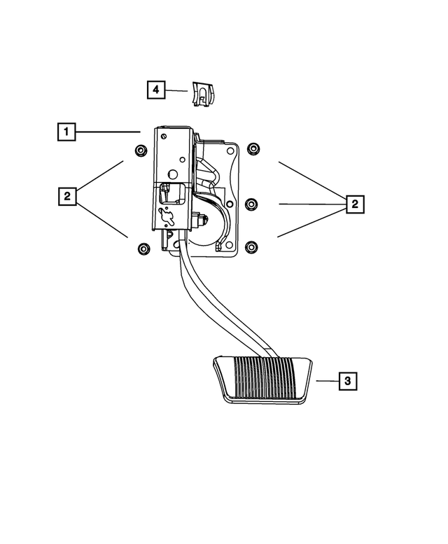 5105522AJ - Brakes: Brake Pedal for Mopar Image