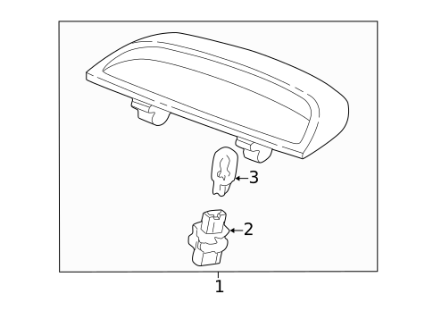High Mounted Stop Lamp for 2006 Acura TSX #0
