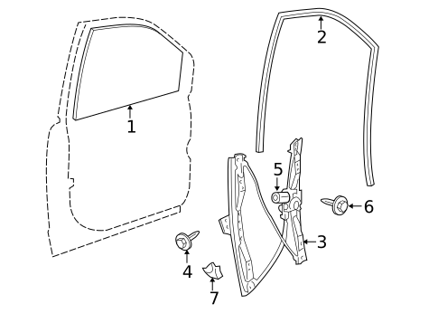Front Door for 2009 Volkswagen Routan #0