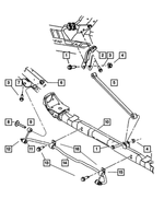 6100989 - Rear Suspension: Hex Head Screw, Mounting for Mopar Image