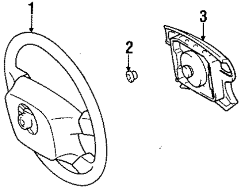 Steering Wheel & Trim for 1997 Toyota Tercel #0