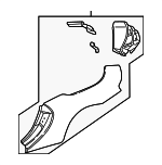 99650396110GRV - : Quarter Panel for Porsche: 911 Image