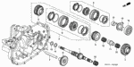 23261PL3000 - Transmission - Manual: SHAFT, REVERSE GEAR for Honda Image