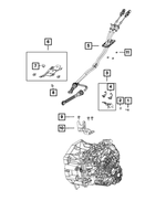 68501933AA - C635; 6-Speed; Manual Transaxle: Gearshift Bracket for Mopar Image