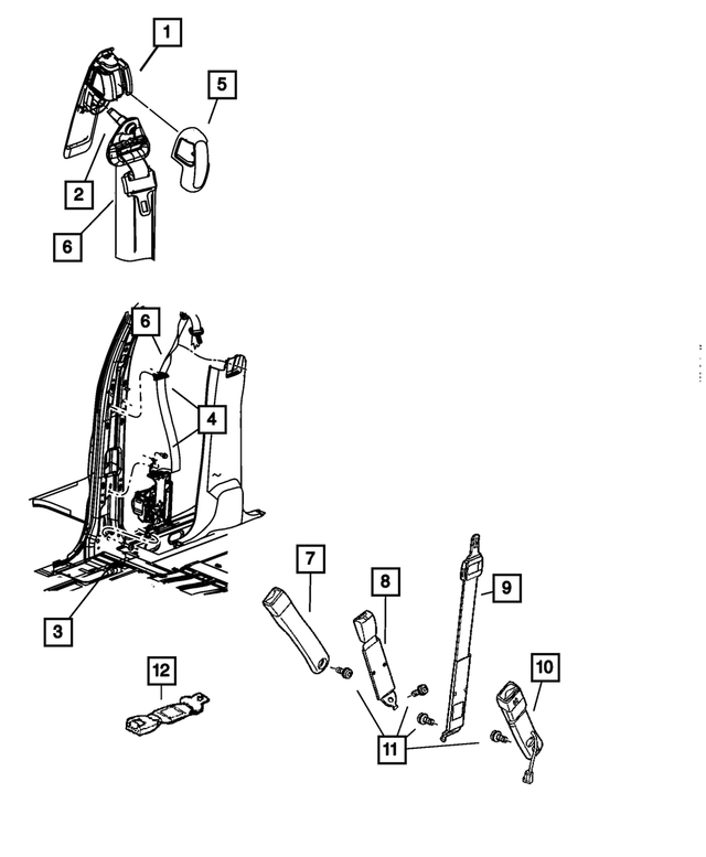 6036773AA - Restraints: Pan Head Screw for Mopar Image image