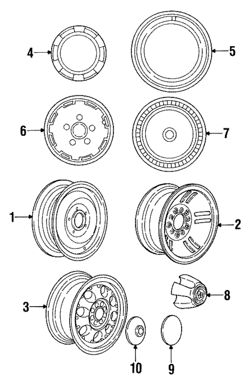 Wheels for 1990 Dodge W150 #0