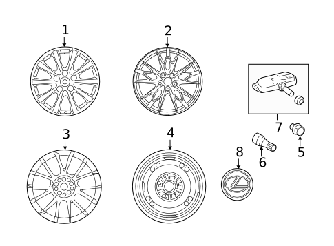 Wheels for 2014 Lexus IS F #0