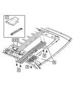 56053029AC - Instrument Panel and Radios and Consoles: Rear Seat Video Bracket Assy for Jeep: Grand Cherokee Image