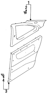 769011M701 - : Lower Quarter Trim for Nissan: 200SX Image