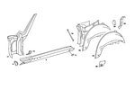 1076370135 - : Longitudinal Member for Mercedes-Benz: 350SL, 380SL, 450SL, 560SL Image