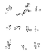 68358376AA - Electrical: Knock, Oil Pressure, &amp; Temperature Sensor Wiring for Mopar Image