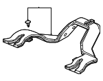 83331T20A00ZA - Body: Floor Duct for Honda Image