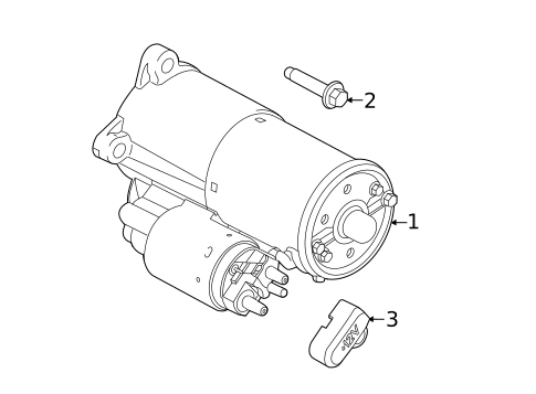 Starter for 2014 Ford Mustang #1