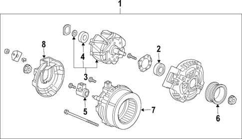 Alternator for 2012 Acura ZDX #0