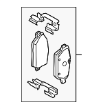 34106885503 - : Disc Brake Pad Set Front for Mini: Cooper, Cooper Clubman Image
