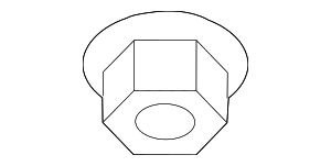 1336506007K - : Blind Spot Radar Nut for Kia: Carnival, EV6, EV9, Forte, K900, Niro, Niro EV, Sorento Image