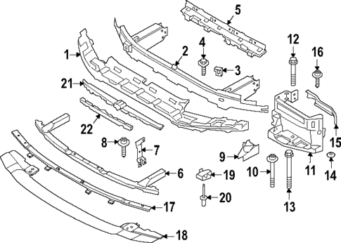 Bumper & Components - Front for 2022 BMW M8 #0