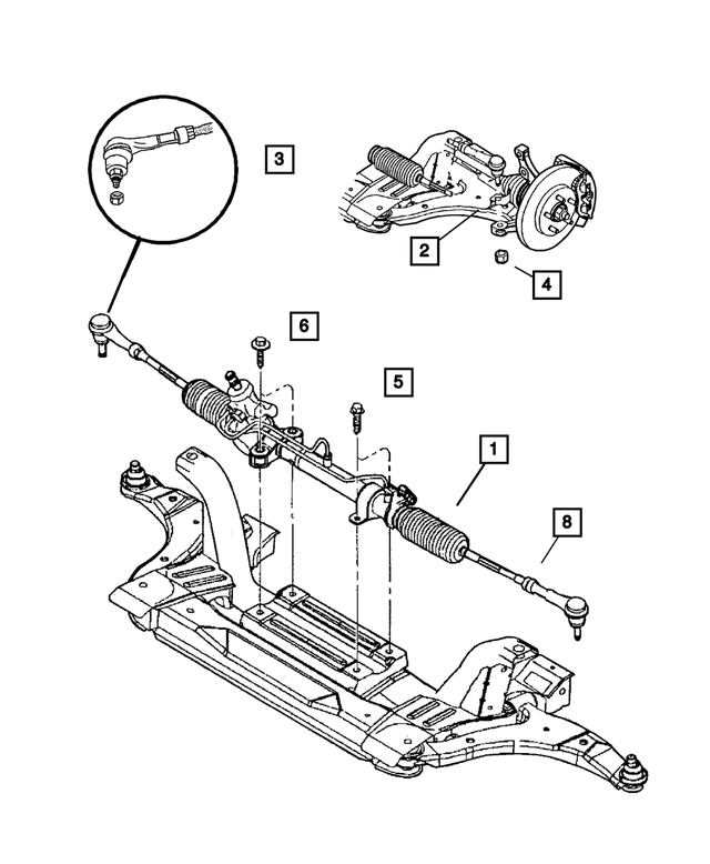 5161276AB - Steering: Power Steering Gear for Mopar Image