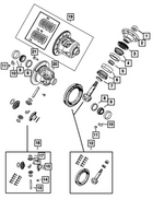 52111544AB - Rear Axle; Corporate 235 MM; Differential and Drive Line: Drive Pinion Bearing Shim for Ram: 1500, 1500 Classic Image