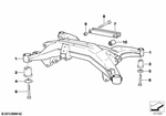33311090367 - Rear Axle: Rear Axle Carrier for BMW: 840Ci, 840i, 850Ci Image image