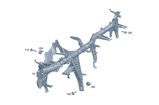 2066801300 - Front-End Assembly, Front Panel: Crossmember for Mercedes-Benz Image image