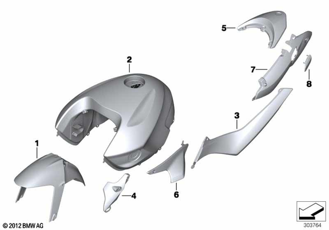16118535094 - Body Equipment: Fuel Tank -  for BMW-Motorrad Image