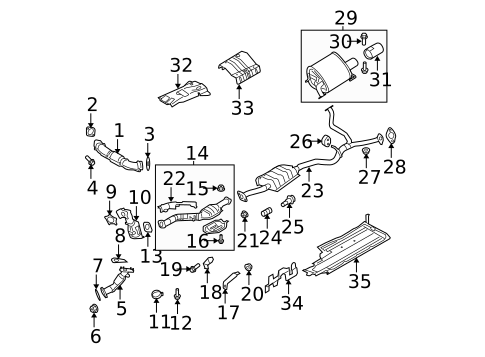 Exhaust Components for 2006 Subaru Legacy #0