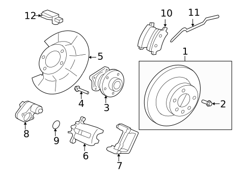 Parking Brake for 2009 Volvo V70 #1