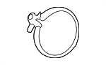PAB253725 - Exhaust: Catalytic Converter Clamp for Porsche: Cayenne, Macan, Panamera Image