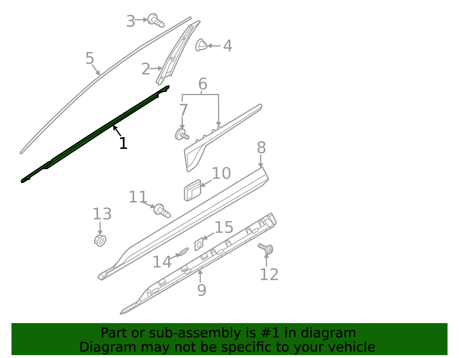 82220-R5011 - Belt Molding 2021-2023 Kia Sorento | Kia.Parts Store