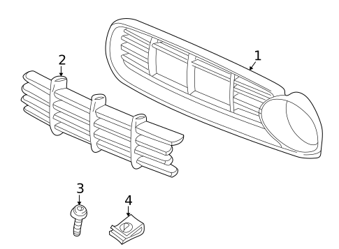Grille & Components for 2002 BMW Z8 #0