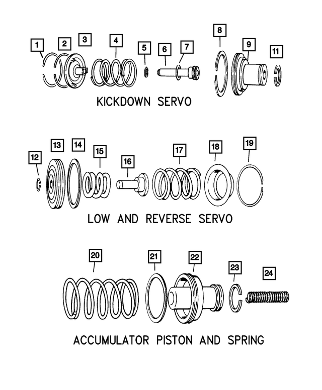 3743013 - Automatic Transmission 4 Speed: Piston Accumulator Seal for Mopar Image