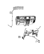 68425087AA - Electrical: Am/fm Antenna Cable for Mopar Image