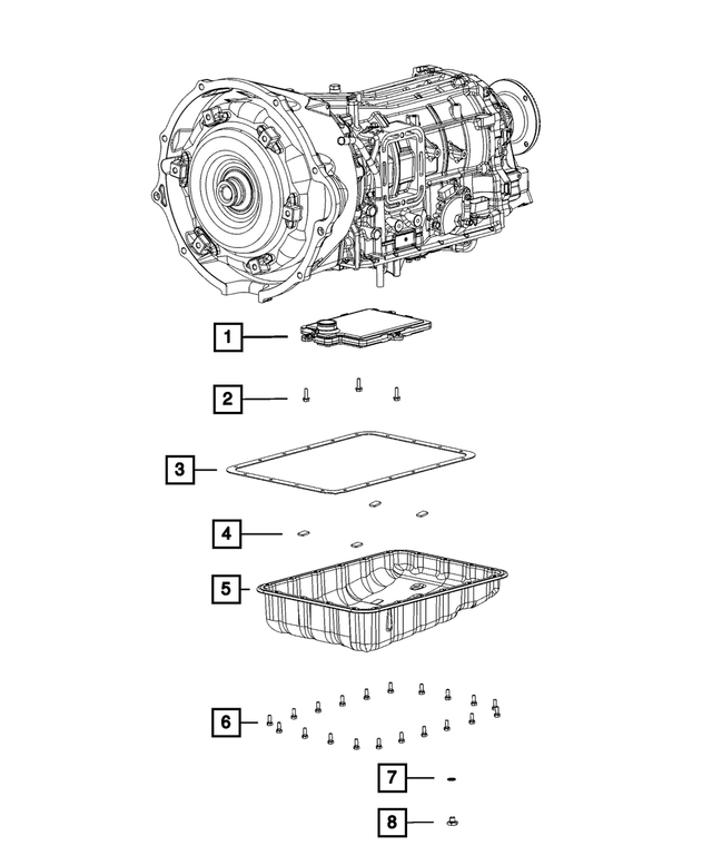 68019674AA - AS69RC; 6-Speed; Automatic Transmission: Hex Flange Head Bolt for Mopar Image