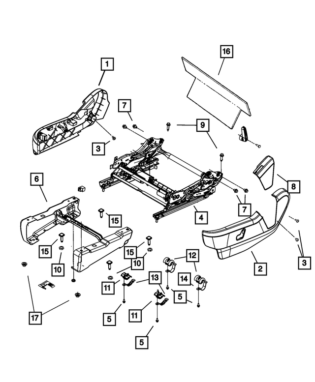 1JB18BD1AA - Interior Trim: Driver Inboard Shield for Mopar Image